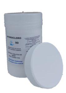 Ácido tricloroisocianúrico, Dicloroisocianurato de sódio, hipoclorito de cálcio 45 e 65 % de cloro ativo.